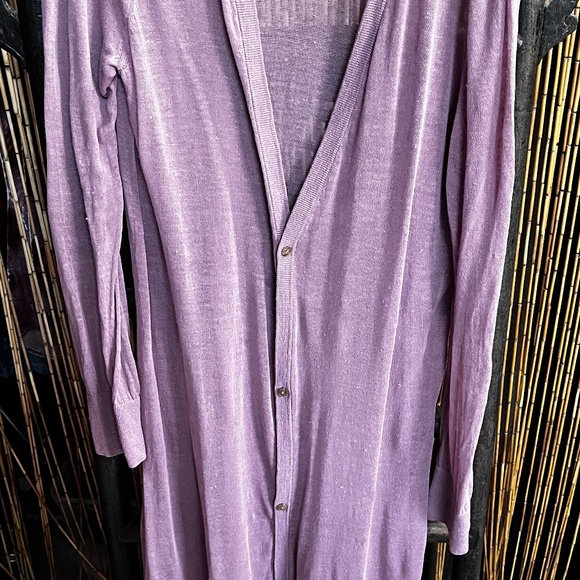 full length violet duster by Maeve at Anthropology. - Picture 1 of 6